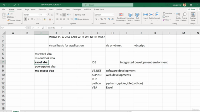 Excel VBA Basic to Advance Part1 (20 hours) – Screenshot 3