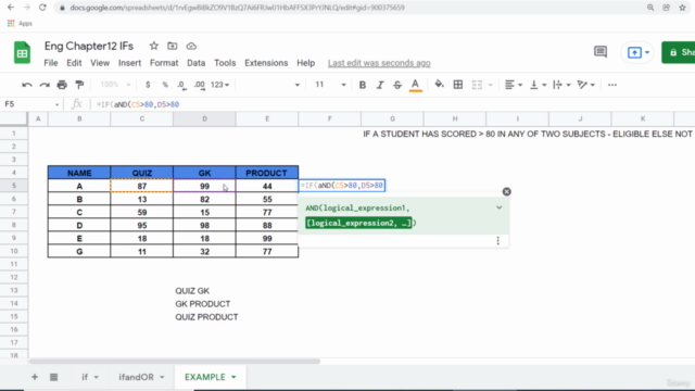 Google Sheets-Basic to Super Advance with Practical's(15hrs) – Screenshot 1