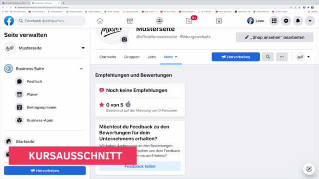 Facebook Marketing & Werbeanzeigen: Der Große Facebook Kurs – Screenshot 2