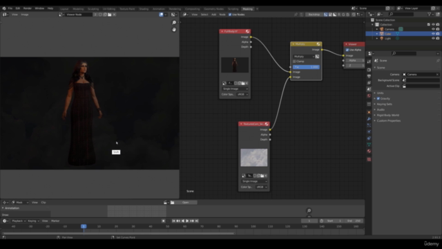 Female Game Character Creation in Blender Tutorial – Screenshot 4