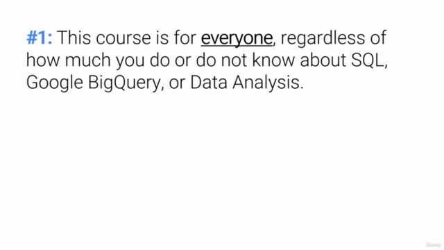 The Complete Google BigQuery & Data Analysis Course 2022 – Screenshot 1