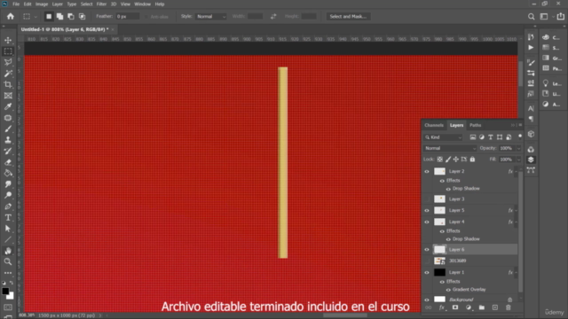 Photoshop, tutorial tarjeta navideña, incluye editable final – Screenshot 1