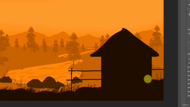 Learn Digital Silhouette Painting using Adobe Photoshop – Screenshot 4