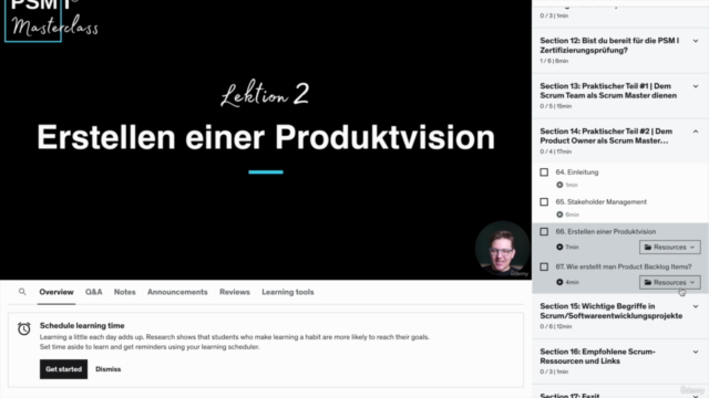 Scrum Master (PSM I) Prüfungsvorbereitung (Masterclass) – Screenshot 4