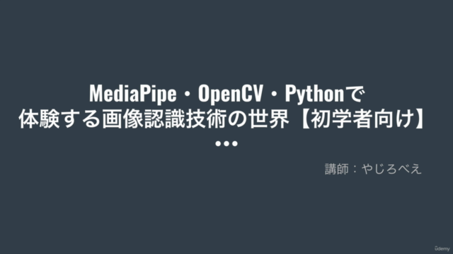 MediaPipe・OpenCV・Pythonで体験する画像認識技術の世界【初学者向け】 - Screenshot_01