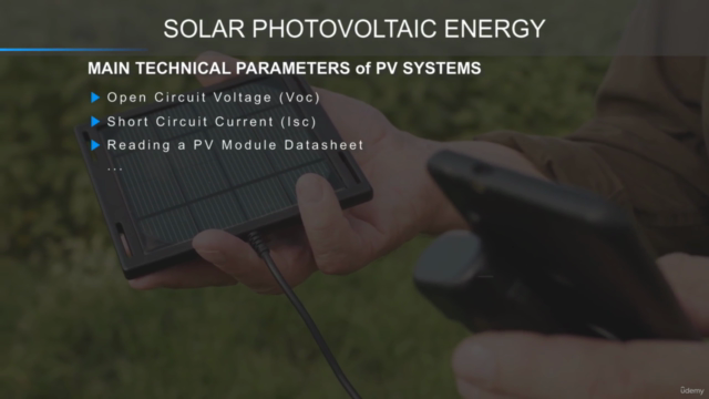 Solar Photovoltaic Energy. The course to become an expert. – Screenshot 3