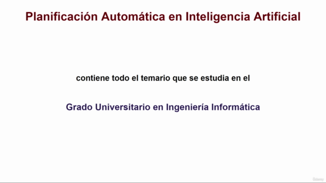 Inteligencia Artificial: Planificación Automática Desde Cero – Screenshot 1