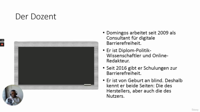Einführung in die Barrierefreiheit – Screenshot 1