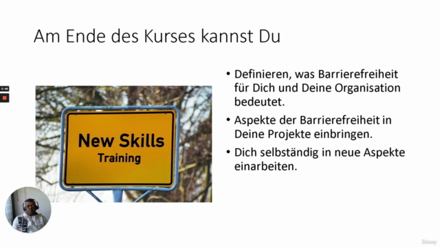 Einführung in die Barrierefreiheit – Screenshot 3