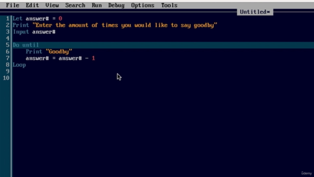Beginning Coding Using QBasic – Screenshot 1