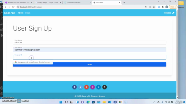 Node.js Blog App with Ejs & MongoDB – Screenshot 1