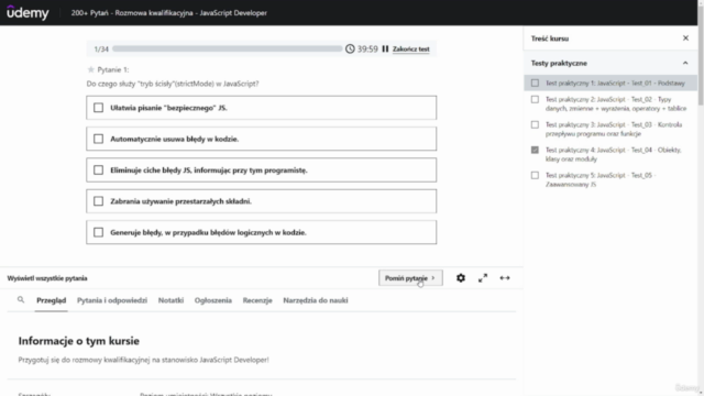 200+ Pytań - Rozmowa kwalifikacyjna - JavaScript Developer – Screenshot 1