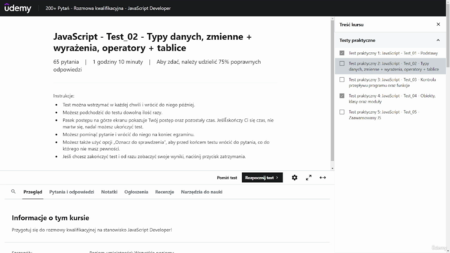 200+ Pytań - Rozmowa kwalifikacyjna - JavaScript Developer – Screenshot 3