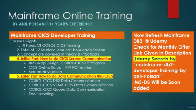 Mainframe CICS Developer Training By Anil Polsani - Screenshot_01