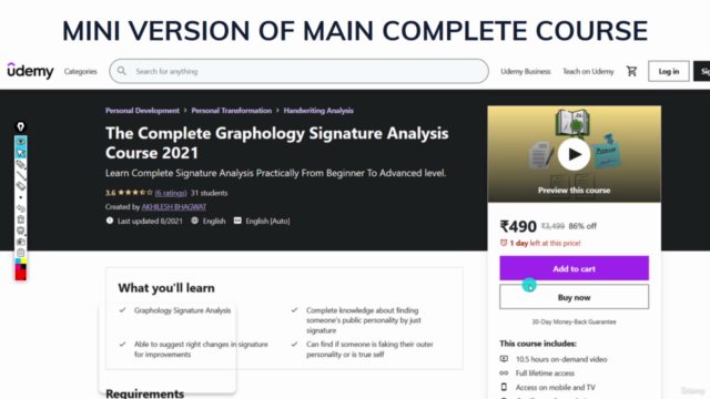 Graphology Free Online Course On Signature Analysis – Screenshot 2