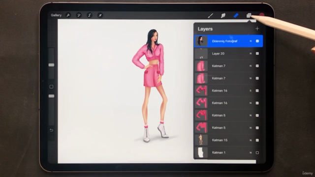 Procreate ile Dijital Moda Tasarım İllüstrasyonu - Screenshot_01