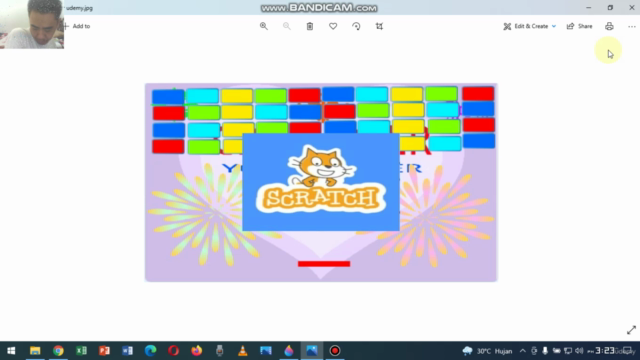 Belajar Coding Game Blocky Breaker dengan Scratch 3 – Screenshot 1