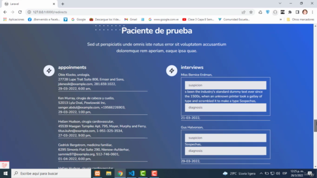 Crear web de gestión médica con laravel 9 – Screenshot 2