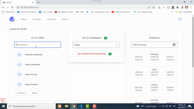 Crear web de gestión médica con laravel 9 – Screenshot 3