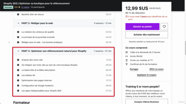Shopify SEO | Optimiser sa boutique pour le référencement – Screenshot 4