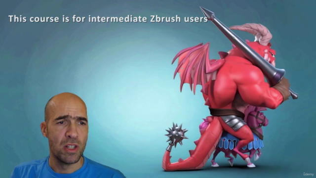 Making a Cartoon Character in Zbrush course – Screenshot 1