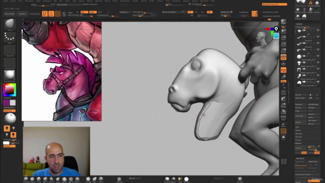 Making a Cartoon Character in Zbrush course – Screenshot 2