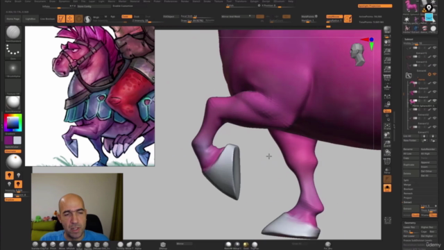 Making a Cartoon Character in Zbrush course – Screenshot 3