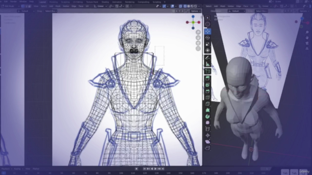 Personagem 3D HAND PAINTED com Blender e Substance Painter – Screenshot 1