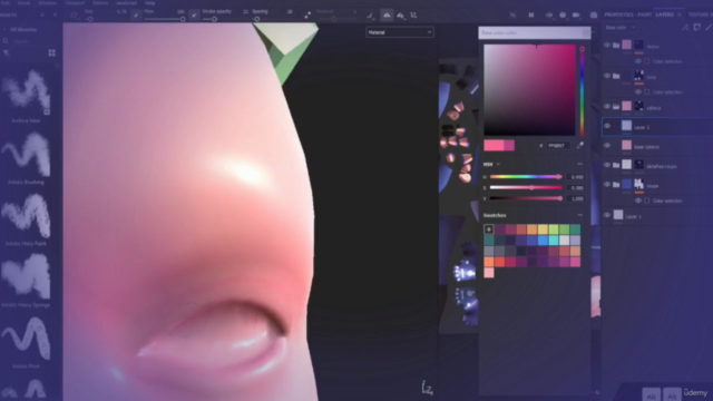 Personagem 3D HAND PAINTED com Blender e Substance Painter – Screenshot 3