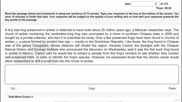 PTE Summarized Written Text made easy (using a template) – Screenshot 2
