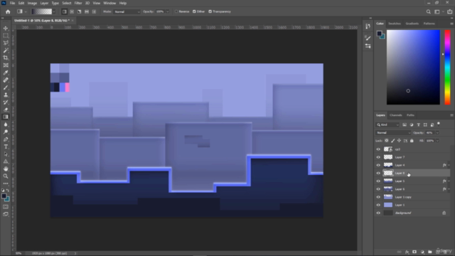 Learn 2D Game Backgrounds Graphic Design For Beginners – Screenshot 4