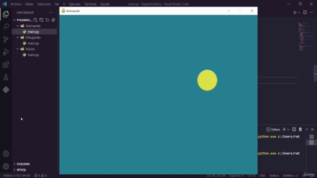 Curso de Programación Python y Juegos con Pygame – Screenshot 4