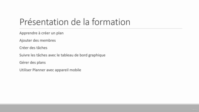 Formation en ligne : Organiser avec Planner – Screenshot 3