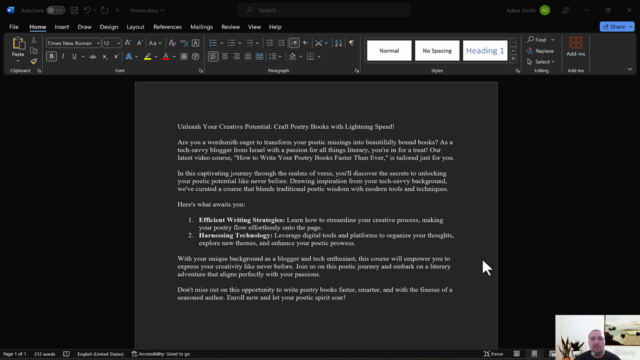 How to write your poetry books faster than ever – Screenshot 2