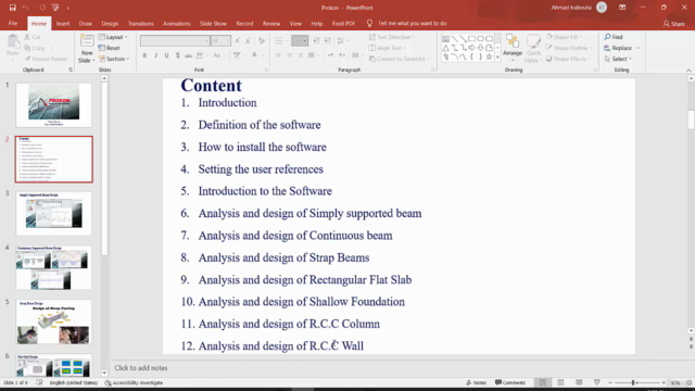 Prokon Civil Engineering Structural Design R.C.C Element – Screenshot 1