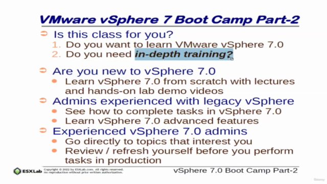 Mega Course - VMware vSphere 7.0 Boot Camp - Part 2 w. Ebook – Screenshot 1