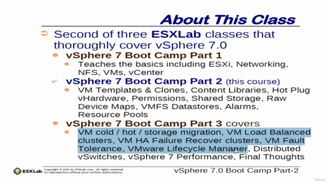 Mega Course - VMware vSphere 7.0 Boot Camp - Part 2 w. Ebook – Screenshot 4