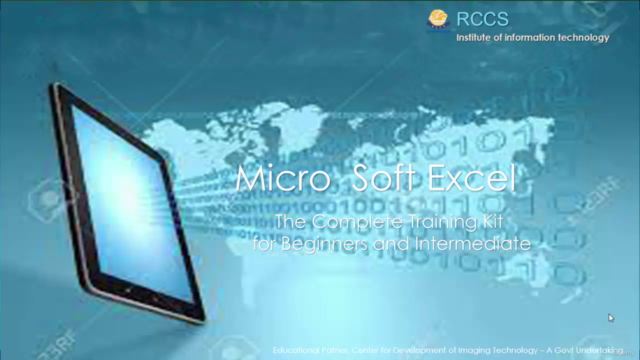 Microsoft Excel the complete training for beginners – Screenshot 1