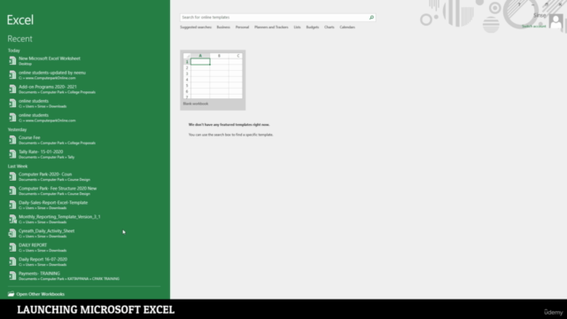 Microsoft Excel Beginner -2022 മലയാളത്തിൽ പഠിക്കാം - Screenshot_04
