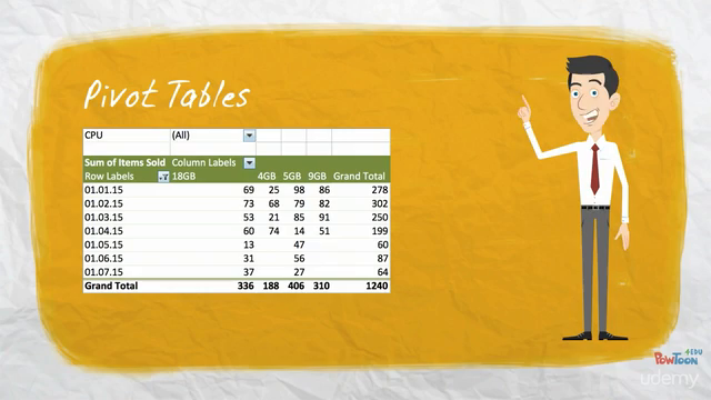 Excel Pivot Tables in a Nutshell – Screenshot 1