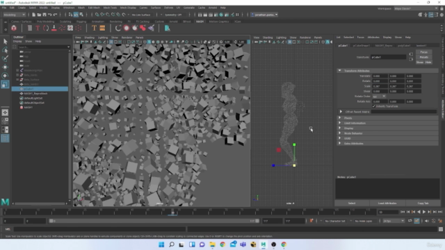 Create animated avatars with MASH for Maya – Screenshot 2