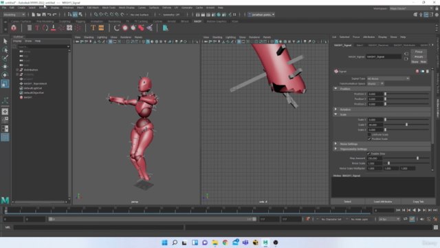 Create animated avatars with MASH for Maya – Screenshot 4