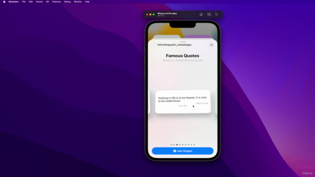 iOS 15 Widgets in SwiftUI 3 & WidgetKit – Screenshot 1