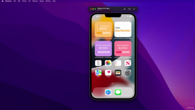 iOS 15 Widgets in SwiftUI 3 & WidgetKit – Screenshot 3