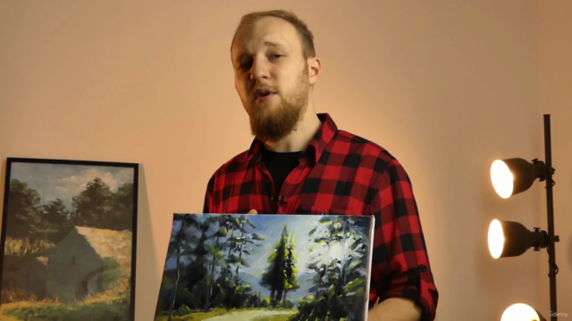 Loose Vibrant Painting - Forest Landscape - Oil or Acrylic – Screenshot 2