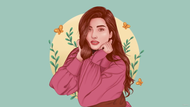 Digital Portrait Drawing from Photo in Procreate – Screenshot 1
