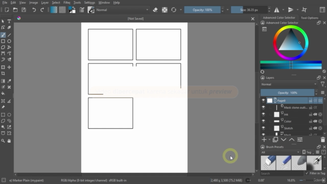 Gambar digital dengan Krita untuk pemula – Screenshot 2