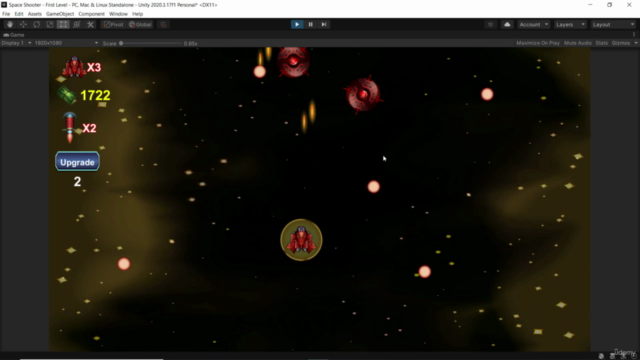 How To Creat 2D Space Shooter With Unity And C# - Screenshot_01