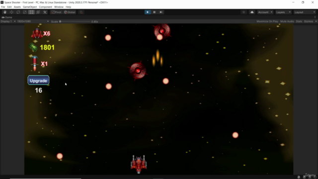 How To Creat 2D Space Shooter With Unity And C# - Screenshot_03