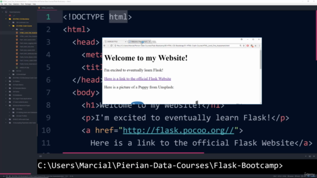 【한글자막】 Python FLASK로 웹사이트 만들기 – Screenshot 2